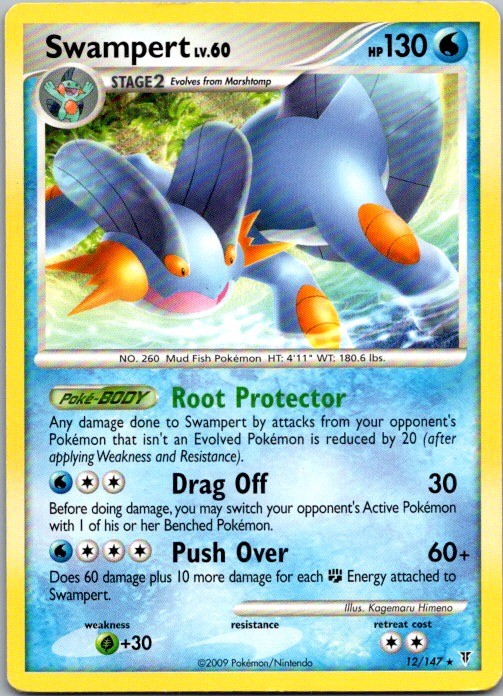 Swampert – 12/147 (DPPt Supreme Victors) Rare Deck Exclusives 012/147 HP