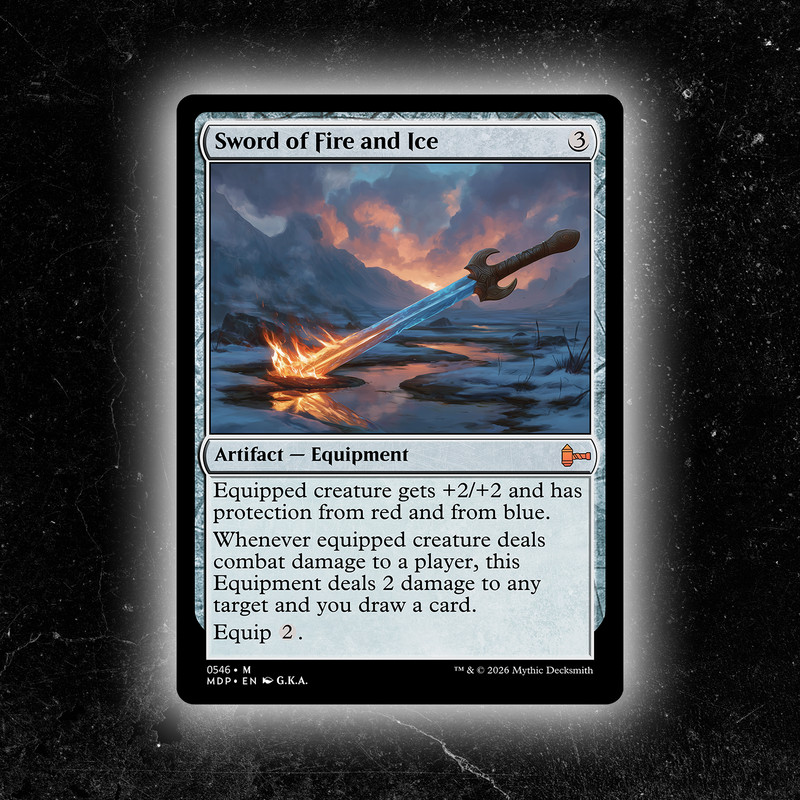 Sword of Fire and Ice – Custom MTG Commander / Playtest Card
