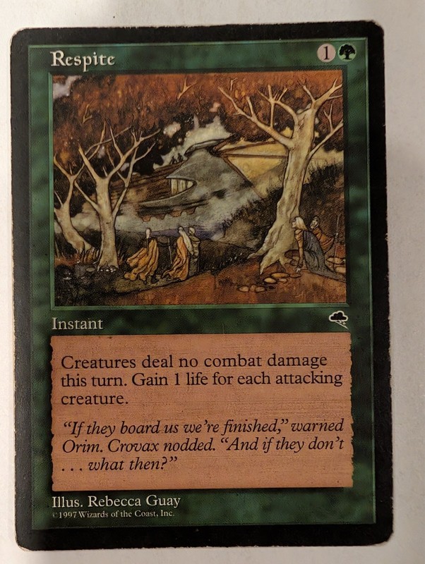 Respite – Tempest – Magic the Gathering MTG Nice!