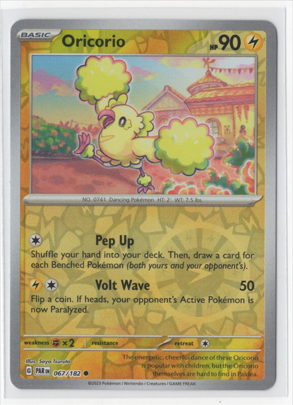 Pokemon Paradox Rift 067/182 Oricorio Reverse Holo